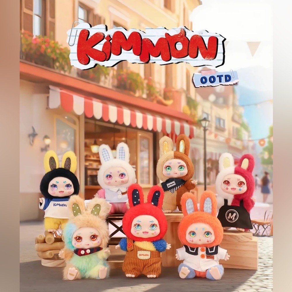 Kimmon Plush Toy Doll Blind Box Opened Confirmed Blue Orange (*)